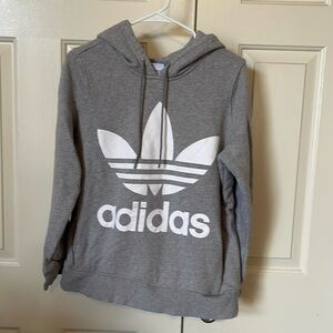 Adidas Grey Hoodie Medium